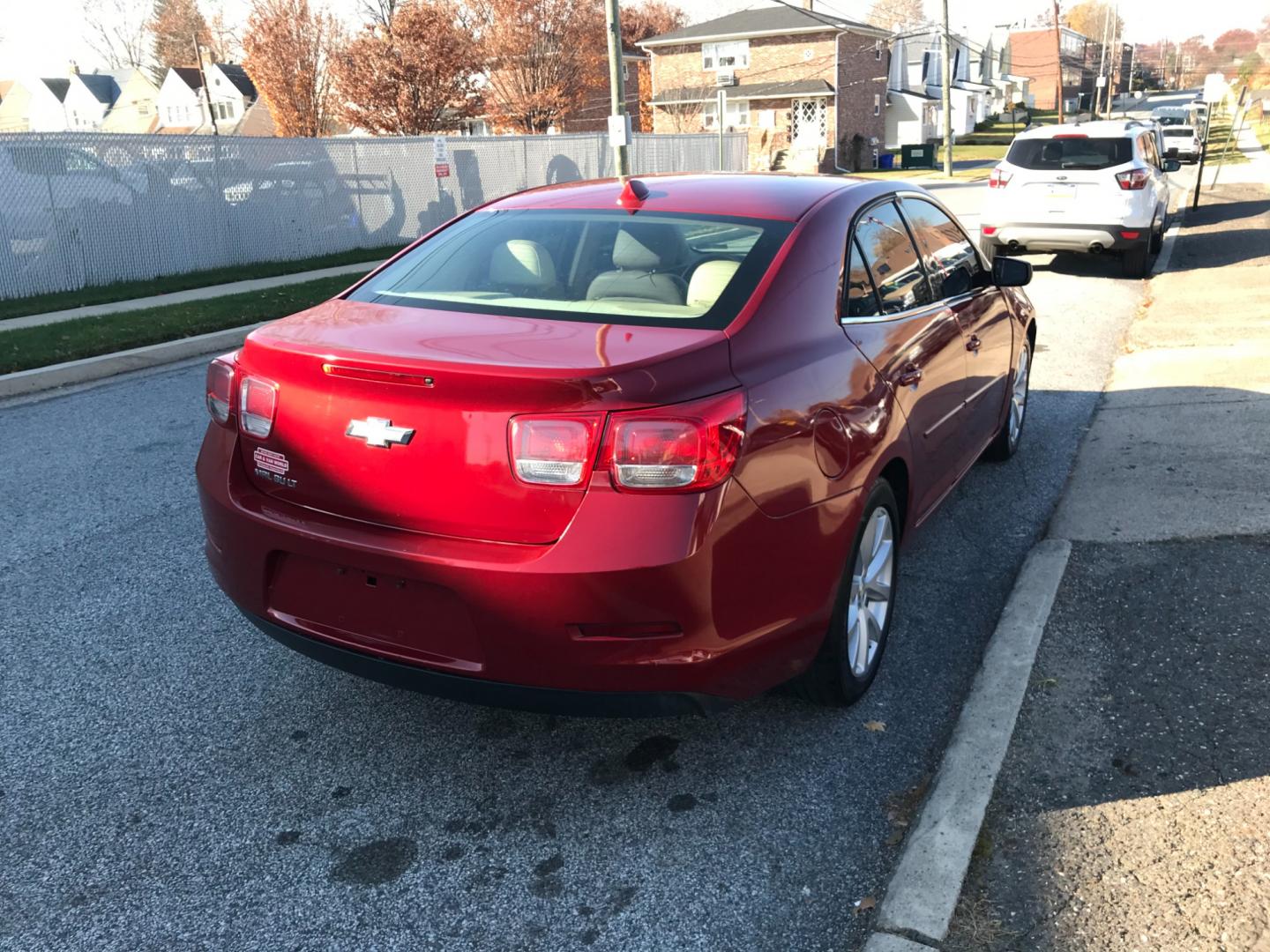 2013 Red /Tan Chevrolet Malibu LT (1G11E5SA7DF) , Automatic transmission, located at 577 Chester Pike, Prospect Park, PA, 19076, (610) 237-1015, 39.886154, -75.302338 - Photo#4